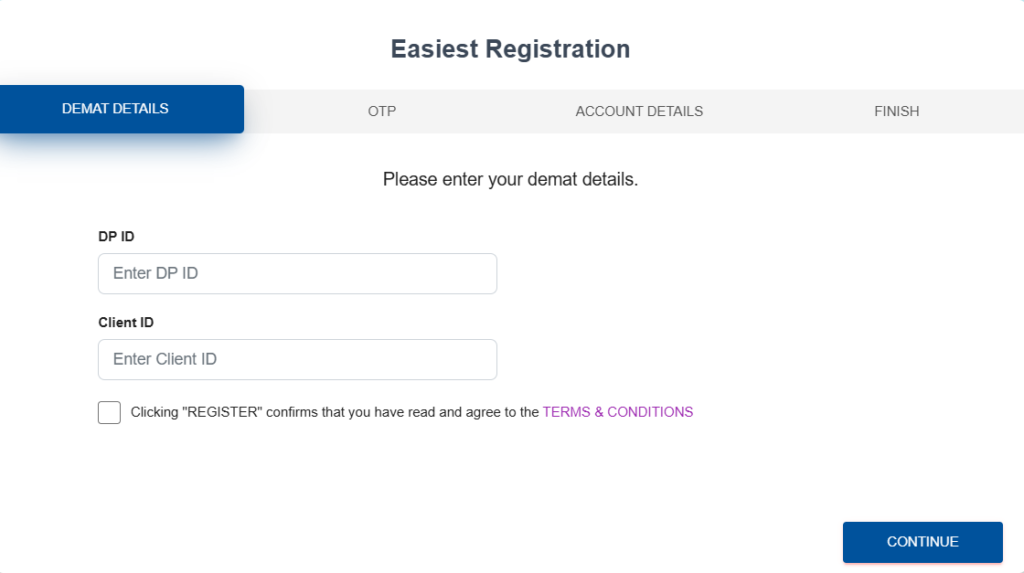 CDSL Easiest Registration