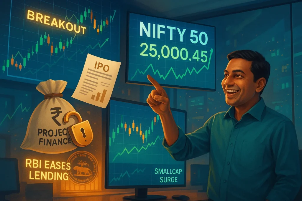 RBI Relief Sparks Rally: Nifty Reclaims 25K as Bulls Take Charge
