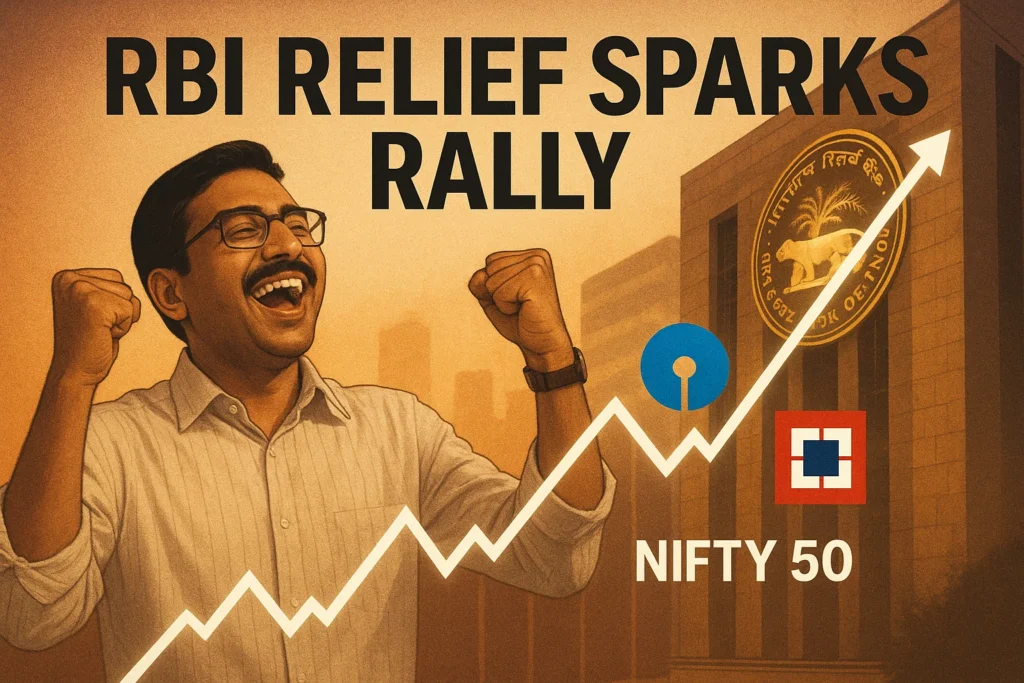 RBI Relief Sparks Rally as Nifty Reclaims 25,000; Banks Lead the Surge