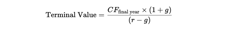 Formula of Discounted Cash Flow,
