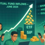 Indian mutual fund inflows rising in June 2025 with growing SIPs, ETF demand, and retail investor participation