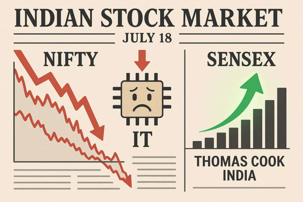 Market Outlook 18 July: Nifty Falls, IT Stocks Tumble, Smallcaps Shine