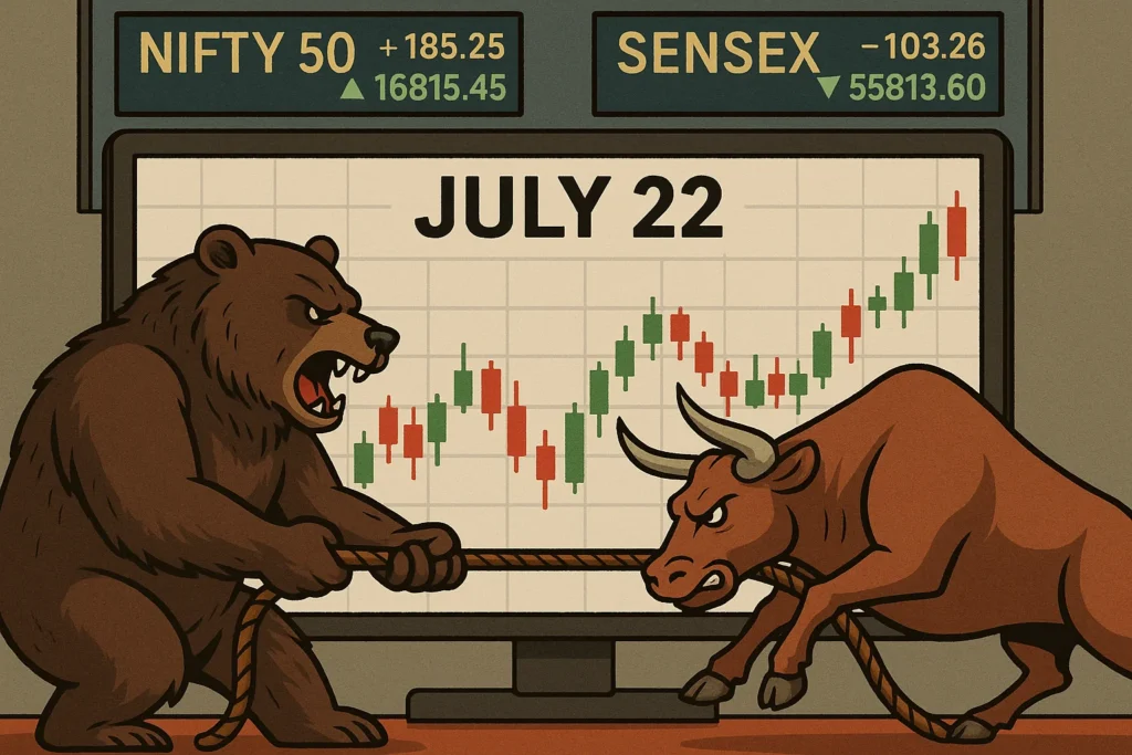 Stock Market 22 July: Earnings Disappointments and FPI Outflows Keep Markets Subdued