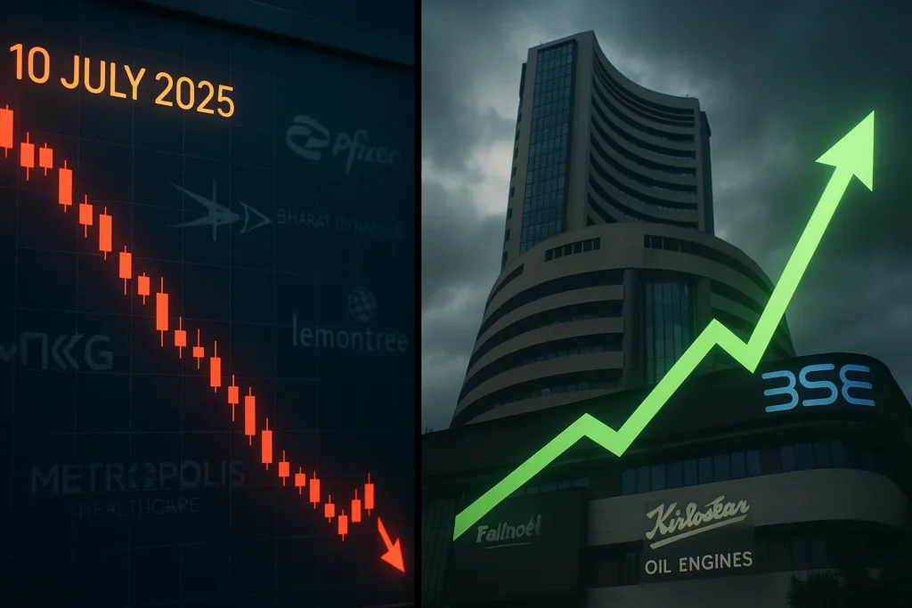 Stock Market Today 10 July: Why Markets Fell & Which Stocks Defied the Trend