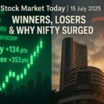 Stock Market Today 15 July: Nifty Rallies Over 130 pts as Midcaps, Real Estate & Auto Surge