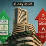 Stock Market Today 8 July 2025: Why Sensex Rose, and Which Stocks Surged or Sank