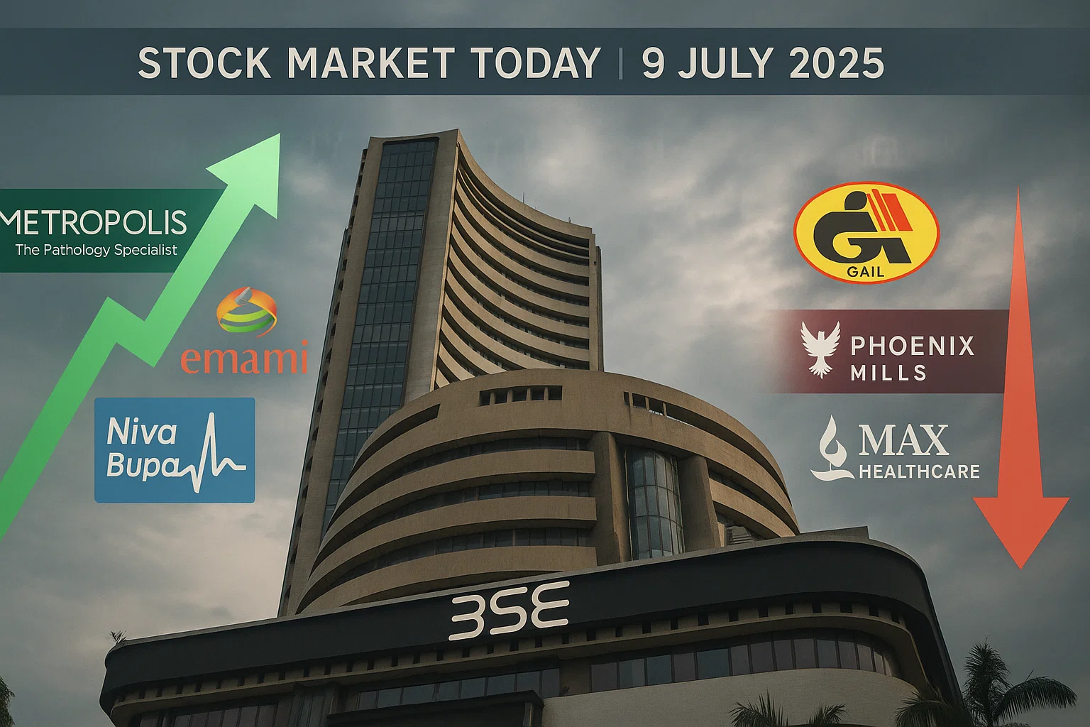 Stock Market Today 9 July: Key Movers, Sector Trends & What Dragged Nifty Flat