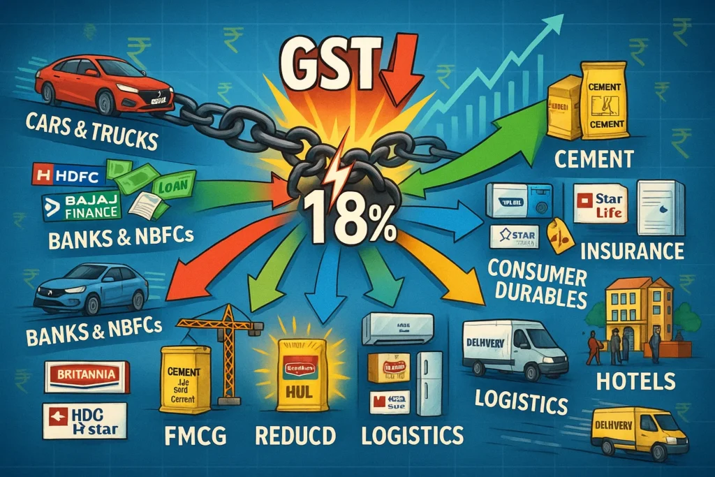 GST cut impact on stocks