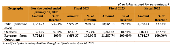 Geographical Revenue Breakdown