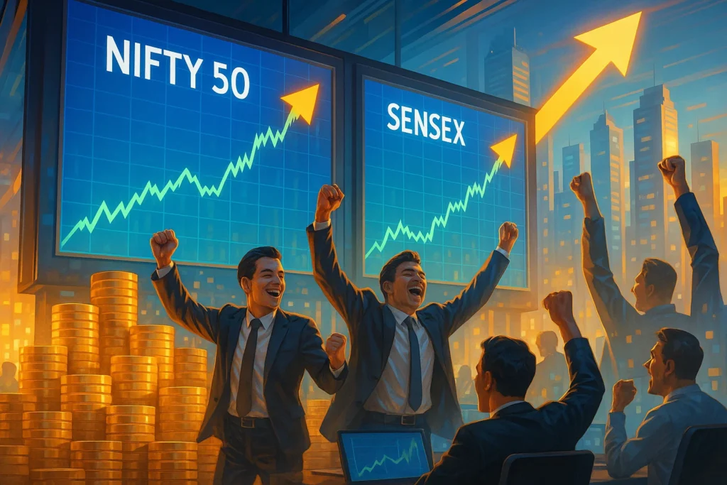 Stock Market 13 August 2025: Market Rally & Top Gainers/Losers