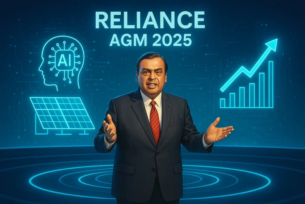 Reliance AGM 2025 Powerful Announcements: Jio IPO, AI Push & Golden Decade Plan