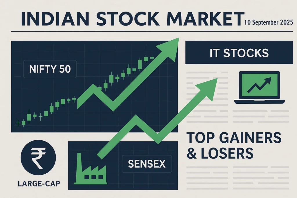 Stock Market 10 September: Nifty & Sensex Edge Higher as IT and Banks Lead Rally