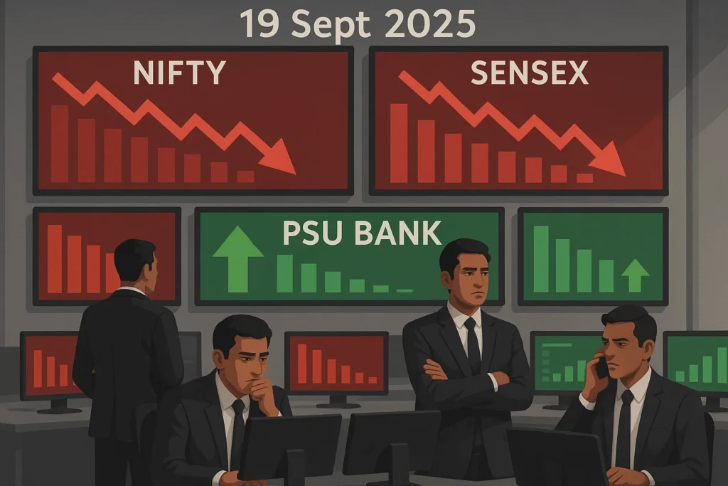 Stock Market 19 September: Indices Slip After 3-Day Rally, PSU Banks Shine