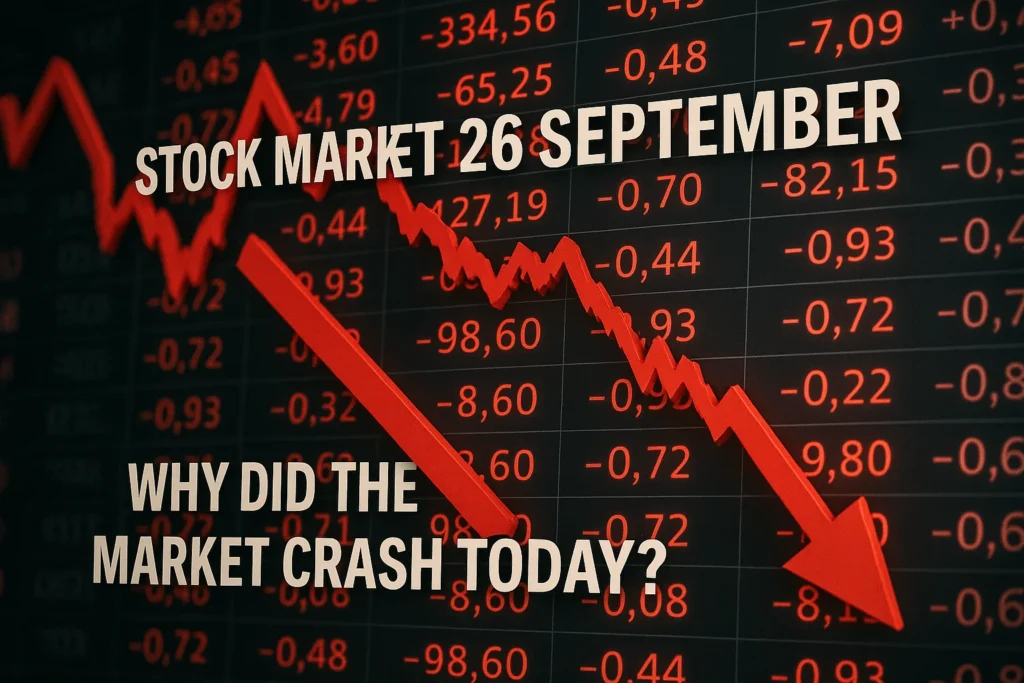 Stock Market 26 September: Shocking Nifty Crash as Pharma & IT Lead Selloff