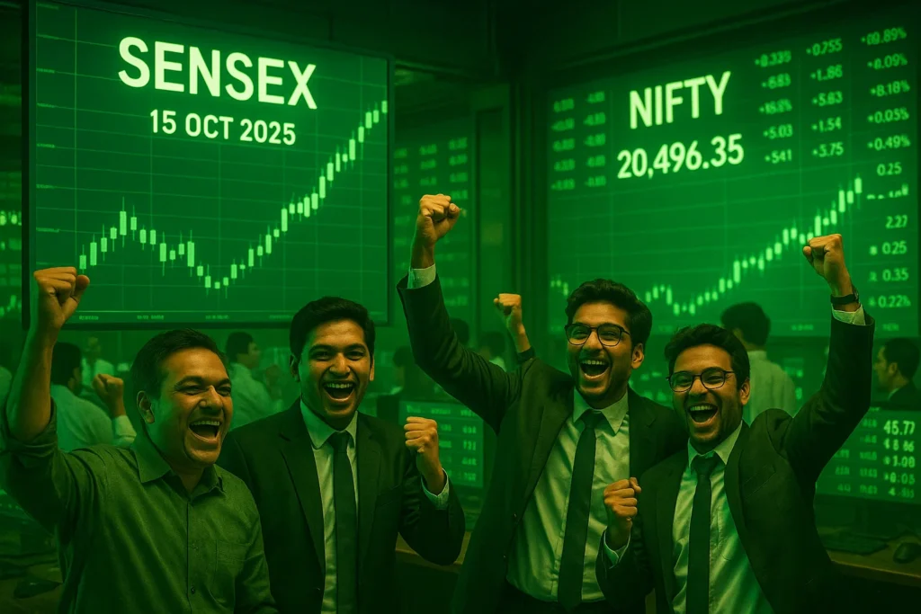 Stock Market 15 October: Bulls Return After Two Days of Pain — What’s Driving the Rebound?