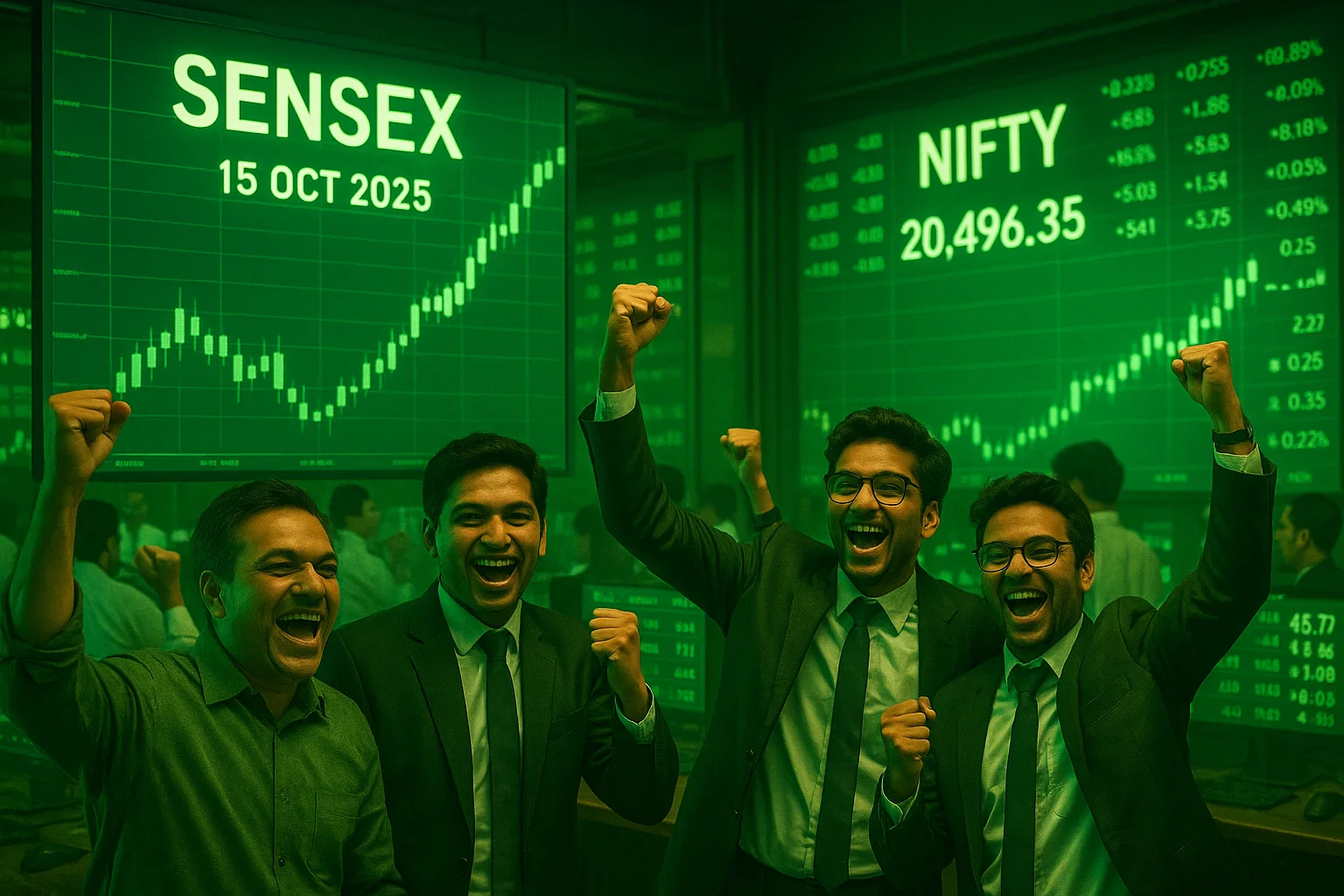 Stock Market 15 October: Bulls Return After Two Days of Pain — What’s Driving the Rebound?