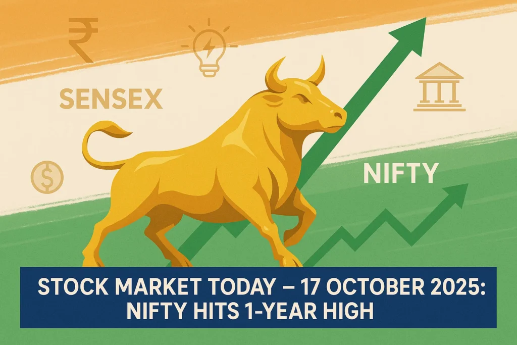 Stock Market 17 October — Nifty Hits One-Year High as Strong Bulls Dig In