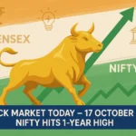 Stock Market 17 October — Nifty Hits One-Year High as Strong Bulls Dig In