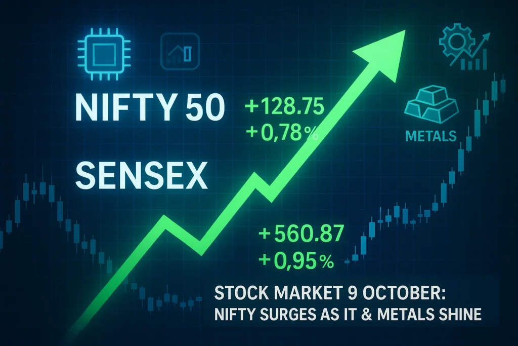Stock Market 9 October: Nifty Rises as IT & Metals Shine